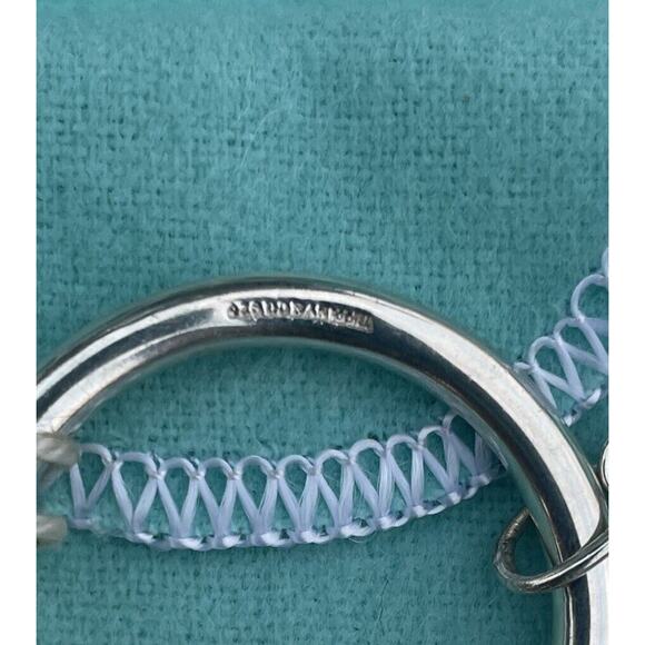 Vintage Tiffany Co. Sterling Silver Puffy Heart Ball Screwball Key Ring Keychain - Picture 13 of 16